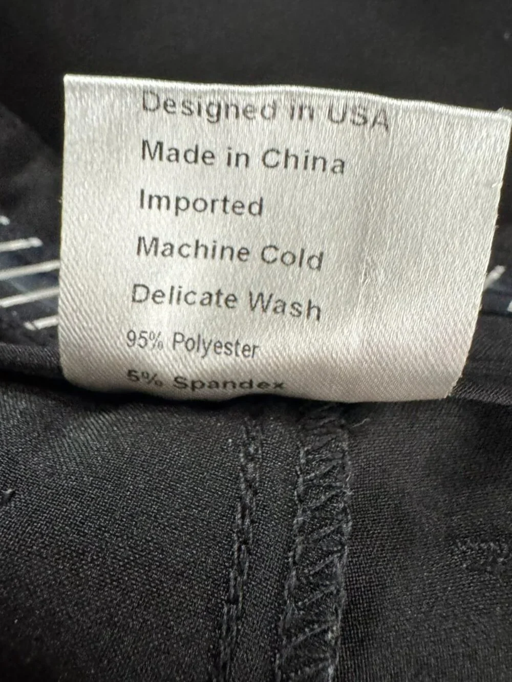 Men's Black Casual Stretch Pants